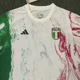 23/24 Italy White Green Training Shirts