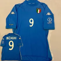 2002 Italy Home Retro Soccer Jersey(印号9、名INZAGHI）