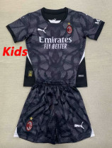 24/25  ACM Black Goalkeeper Kids Soccer Jersey(儿童）