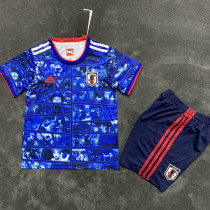 22/23 Japan Anime Blue Kids  Soccer Jersey