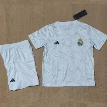 24/25 RMA  Pre Match White Kids Training Shirts