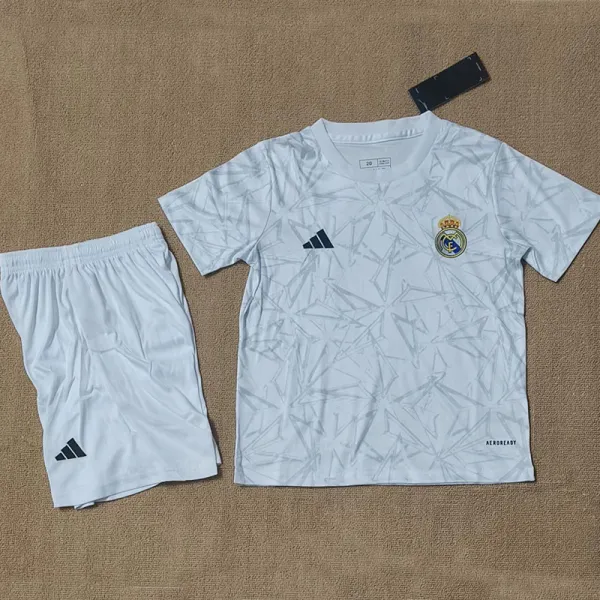 24/25 RMA  Pre Match White Kids Training Shirts