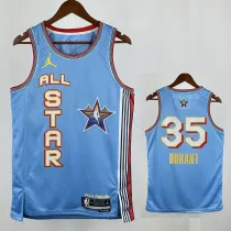 24/25 ALL-STAR DURANT #35 Light  Blue Top Quality Hot Pressing NBA Jersey