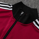 25/26  Man Utd Maroon Jacket Tracksuit #A845