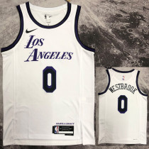 22/23 LAKERS WESTBROOK #0 White City Edition Top Quality Hot Pressing NBA Jersey