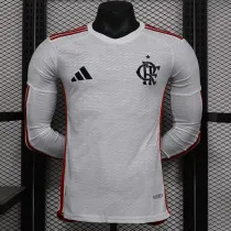 24/25 Flamengo Away  Long Sleeve Player Version Soccer Jersey