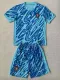 24/25 Portugal Blue Goalkeeper Kids Soccer Jersey