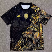 24/25 RMA Black Golden Dragon Head  Fans Soccer Jersey