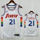 24/25 76ERS EMBIID  # 21 City Edition Top Quality Hot Pressing Retro NBA Jersey