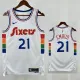 24/25 76ERS EMBIID  # 21 City Edition Top Quality Hot Pressing Retro NBA Jersey