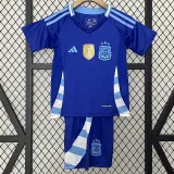 24/25  Argentina Away Kids Soccer Jersey