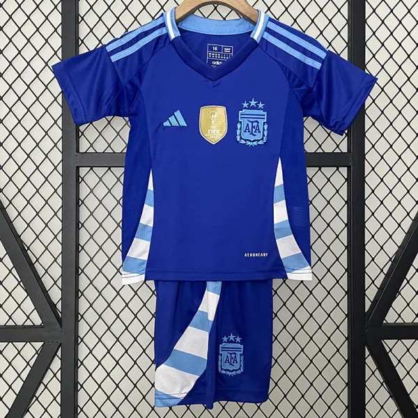 24/25  Argentina Away Kids Soccer Jersey