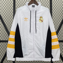 RMA White Retro Windbreaker