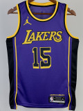 22/23 LAKERS REAVES #15 Purple Top Quality Hot Pressing NBA Jersey (Trapeze Edition)