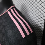 24/25 Japan Black（Pink knife）Player Version Soccer Jersey（粉黑袖口）