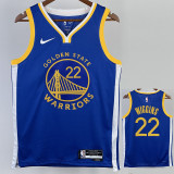 22/23 WARRIORS WIGGINS #22 Blue Top Quality Hot Pressing NBA Jersey (V领)
