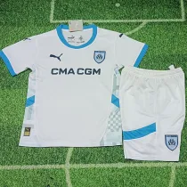 24/25 Marseille Home Kids Soccer Jersey