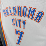22/23 OKC Thunder HOLMGREN #7 White Top Quality Hot Pressing NBA Jersey
