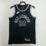 22/23 SA Spurs GINOBILI #20 Black Top Quality Hot Pressing NBA Jersey (Retro Logo)