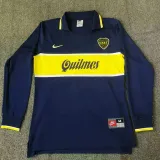 1997 Boca Juniors Home Long Sleeve Retro Soccer Jersey