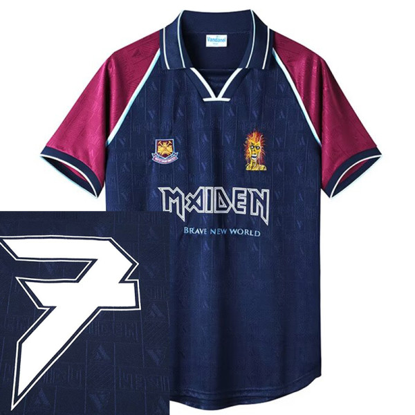 1999 West Ham  Home #7 Retro Soccer Jersey  (西汉姆主场带7号）