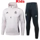 24/25 RMA Light Pink Kids Hooded  Tracksuit #E963加绒童装