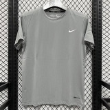2025 T3334 NK White Grey Men's T-shirt Top白灰色