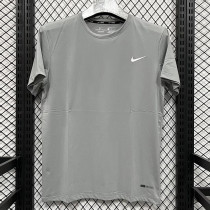 2025 T3334 NK White Grey Men's T-shirt Top白灰色