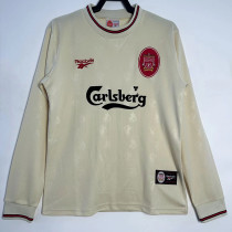 1996/1997 LIV Away  Long Sleeve Retro  Soccer Jersey