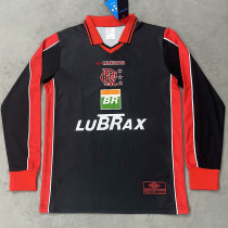 1996/1997 Flamengo Black Long Sleeve Retro Soccer Jersey