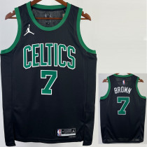 22/23 CELTICS BROWN #7 Black Top Quality Hot Pressing NBA Jersey (Trapeze Edition) 飞人版