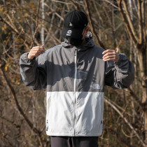2025 New THE NORTH FACE Men Grey  Hooded Windbreaker男灰