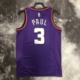 22/23 SUNS PAUL #3 Purple Top Quality Hot Pressing NBA Jersey (Retro Logo)