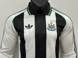 24/25 Newcastle Home Leisure  Long Sleeve Retro Soccer Jersey