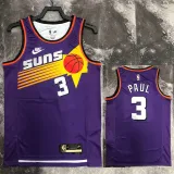 22/23 SUNS PAUL #3 Purple Top Quality Hot Pressing NBA Jersey (Retro Logo)