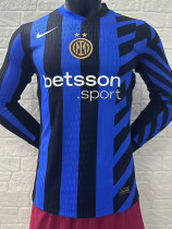 24/25 INT Home Player Version  Long Sleeve  Soccer Jersey