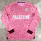 24/25 Palestino Deportivo Pink Special Edition  Long Sleeve Fans Soccer Jersey(英文版）