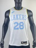 22/23 LAKERS HACHIMURA #28 White Retro Top Quality Hot Pressing NBA Jersey