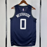 23/24 CLIPPERS WESTBROOK #0 Dark blue City Edition Top Quality Hot Pressing NBA Jersey