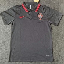 21/23 Portugal Black Classic Polo Short Sleeve