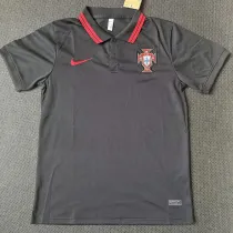 21/23 Portugal Black Classic Polo Short Sleeve