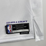LAKERS O'Neal  #34 White Circle Neck  Top Quality Hot Pressing NBA Jersey（圆领）