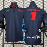 2024 F1 Red Bull #11 Royal Blue Polo Racing Suit (有领1号车)