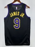 22/23 LAKERS BROWNIES # 9 Black City EditionTop Quality Hot Pressing NBA Jersey(城市黑、圆领)