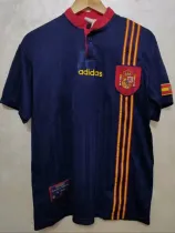 1996 Spain Away Retro Soccer Jersey