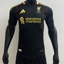 25/26  LIV Black Gold Edition  Player Version Soccer Jersey