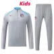 24/25 ATM Grey Kids Half Pull Tracksuit  (童装、半拉链)