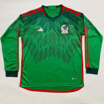 22/23 Mexico Home World Cup Long Sleeve Soccer Jersey (长袖)
