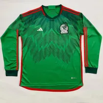 22/23 Mexico Home World Cup Long Sleeve Soccer Jersey (长袖)