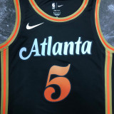 22/23 HAWKS MURRAY #5 Black City Edition Top Quality Hot Pressing NBA Jersey